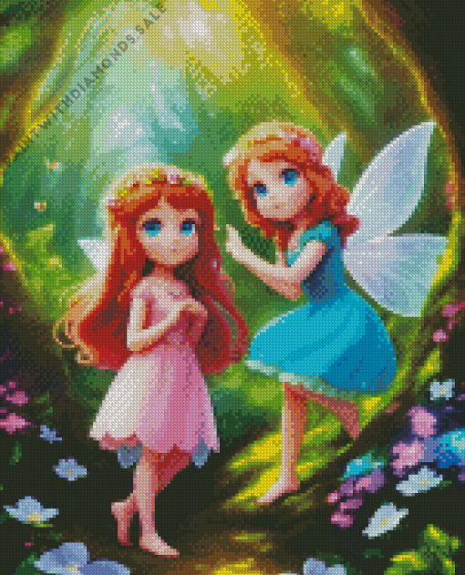 Cartoon Little Fairies Diamond Painting