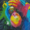 Colorful Monkey Paint By Numbers