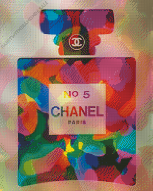 Colorful Chanel Bottle Diamond Painting