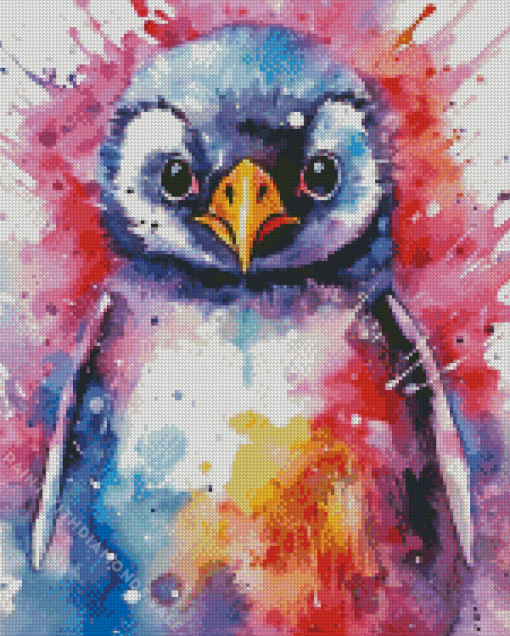 Colorful Penguin Diamond Painting