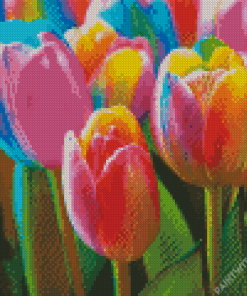 Colorful Tulips Diamond Painting