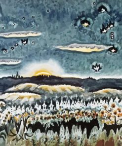 December Moonrise Charles Burchfield Diamond Painting