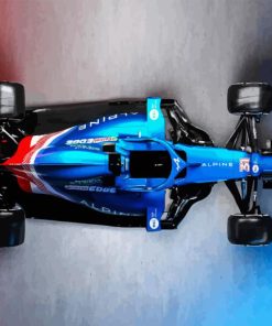 F1 blue car Diamond Paintings