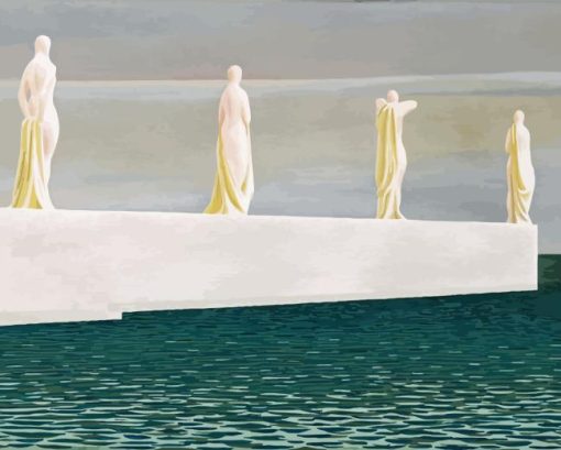 Four Figures on Wharf Colville Diamond Painting