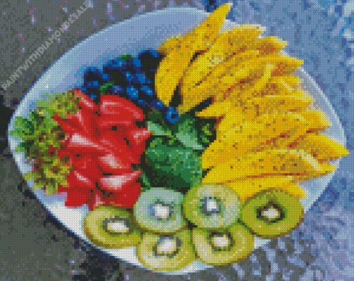 Fruits Plate Diamond Painting