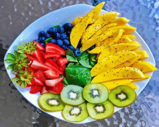 Fruits Plate Diamond Painting