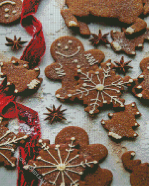 Gingerbread Diamond Painting