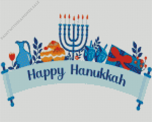 Happy Hanukkah Diamond Painting