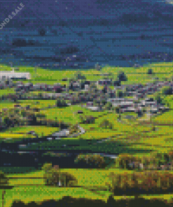 Hawes Town in England Diamond Painting