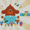 Hey Duggee serie poster paint by number Diamond Paintings