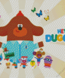 Hey Duggee serie poster paint by number Diamond Paintings