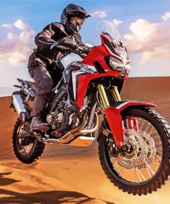 Honda Africa Twin In Desert Diamond Painting