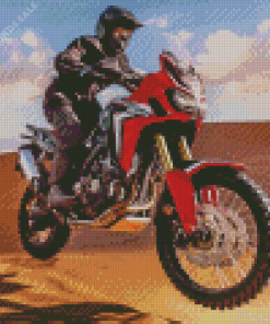 Honda Africa Twin In Desert Diamond Painting