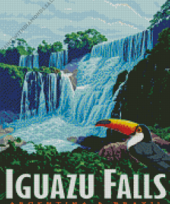 Iguazu Falls Poster Diamond Painting