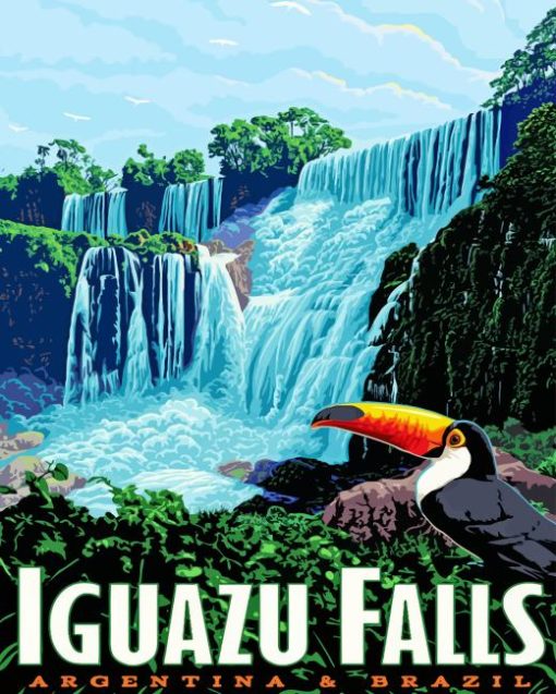 Iguazu Falls Poster Diamond Painting