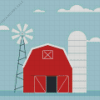 Illustration Barn With Silo Diamond Painting