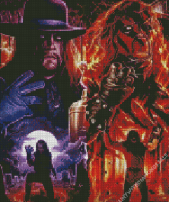 Kane And Undertaker Wrestlers Diamond Paintings