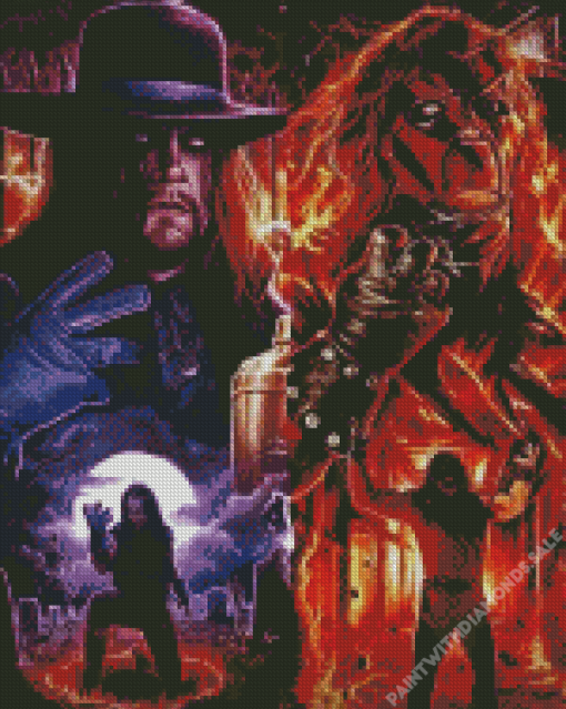 Kane And Undertaker Wrestlers Diamond Paintings