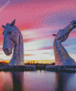 Kelpies of Scotland Diamond Painting