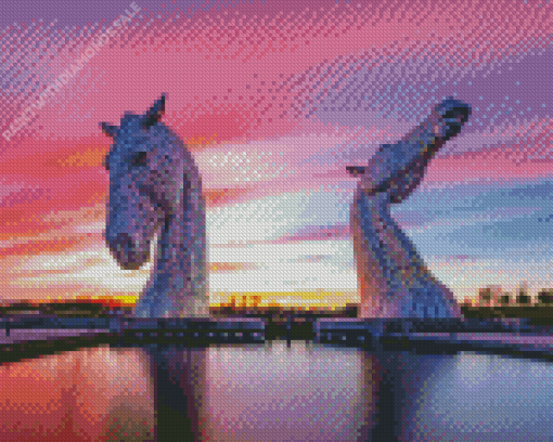 Kelpies of Scotland Diamond Painting