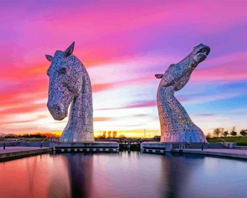 Kelpies of Scotland Diamond Painting