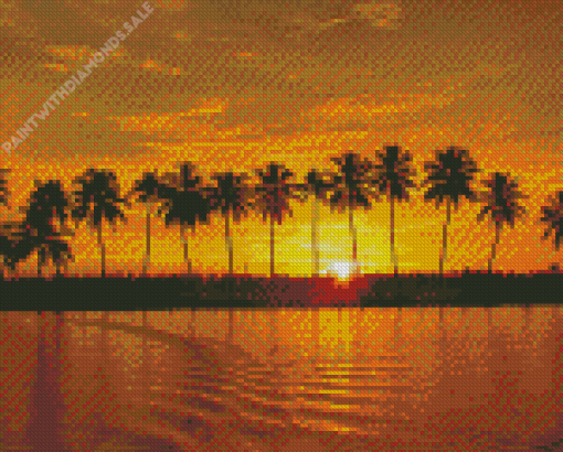 Kerala Palms Diamond Paintings