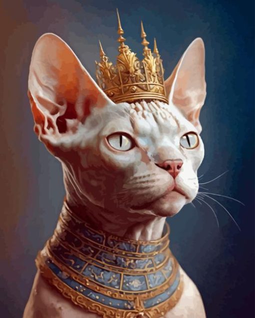 King Sphynx cat Diamond Paintings