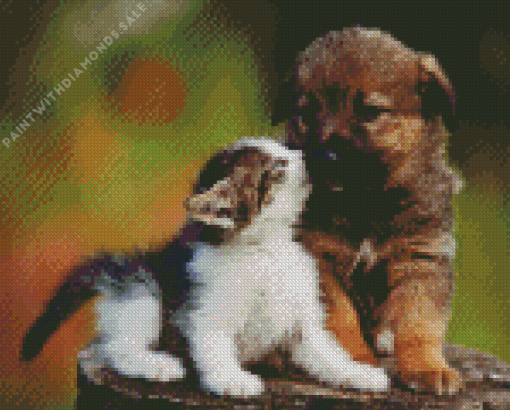 Kitten Puppy Diamond Painting