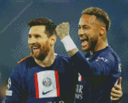 Messi and neymar Diamond Paintings