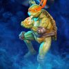 Ninja turtle eating pizza Diamond Paintings