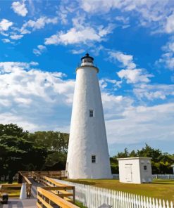 Ocracoke lighthouse Diamond Paintings