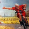 Old Woman On Bicycle Diamond Paintings