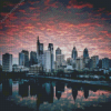 Philadelphia skyline Diamond Paintings