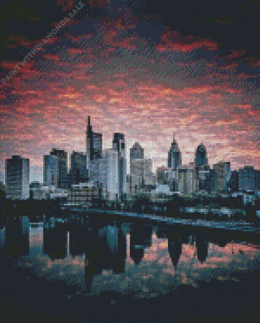 Philadelphia skyline Diamond Paintings