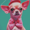 Pink chihuahua dog Diamond Paintings