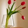 Red tulips in vase Diamond Paintings