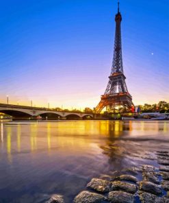 Seine River Eiffel Tower Diamond Paintings