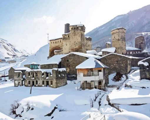 Svaneti snow Diamond Paintings