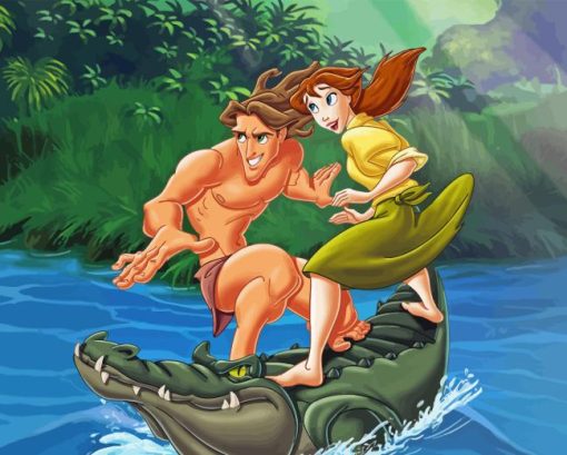 Tarzan and jane Diamond Paintings