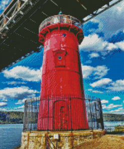 The Little Red lighthouse Diamond Paintings