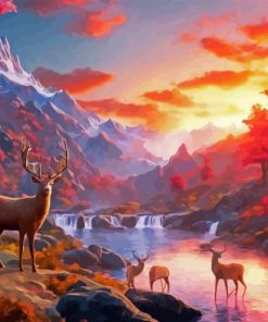 Wild Deer Diamond Paintings