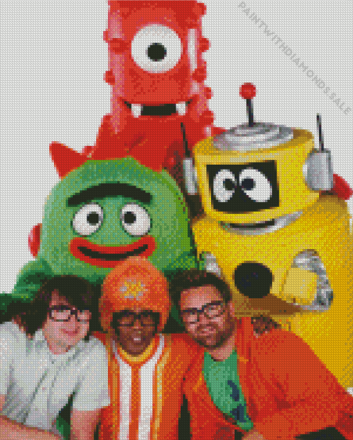 Yo gabba gabba Diamond Paintings