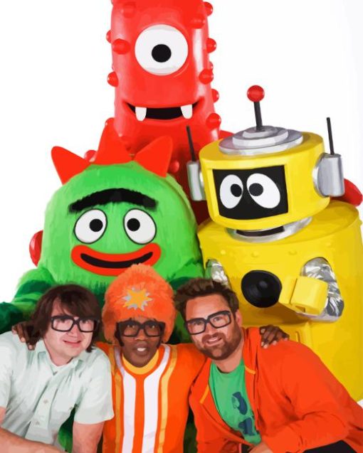 Yo gabba gabba Diamond Paintings