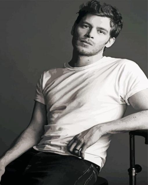 Black And White Joseph Morgan Diamond Painting