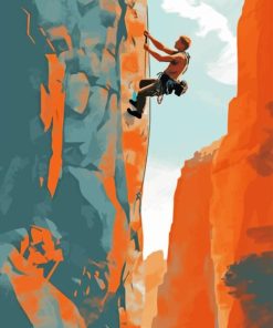 cliff climbing Diamond Paintings