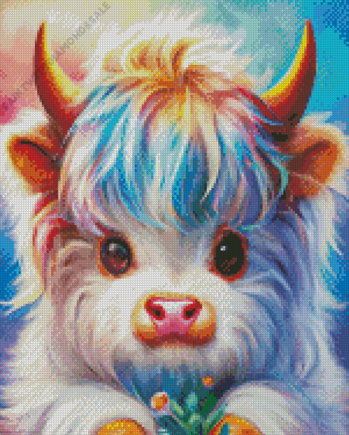 Cow Baby Diamond Painting