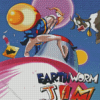 earthworm jim Diamond Paintings