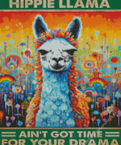 hippie llama quote Diamond Paintings