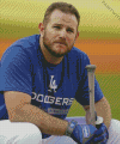 Max Muncy American Baseball Player Diamond Painting