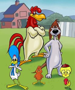 miss prissy and Foghorn Leghorn Diamond Paintings